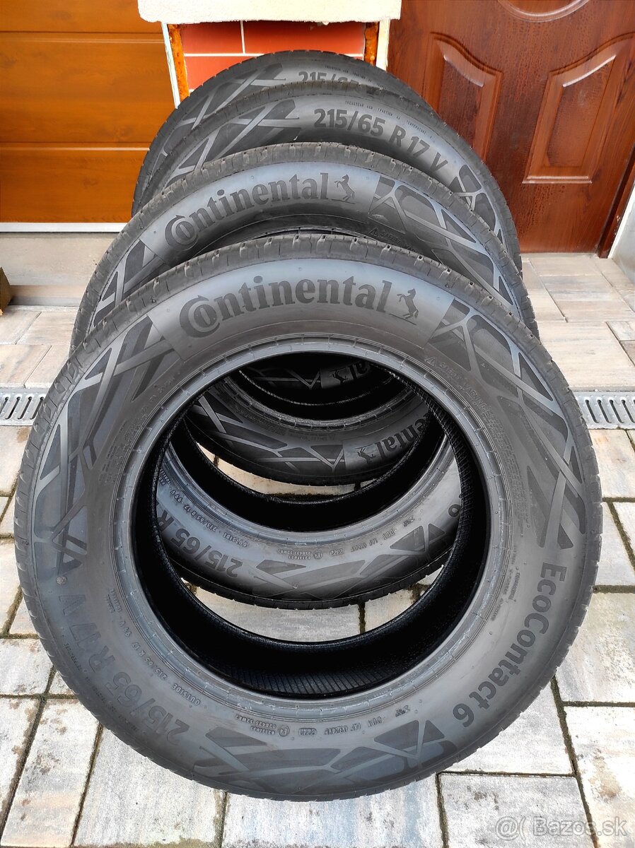 Letné pneumatiky 215/65R17 Continental EcoContact6