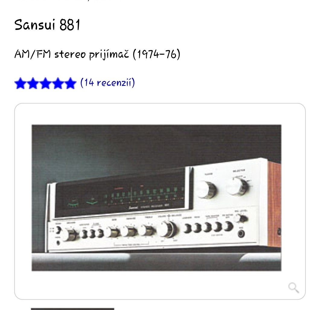 Receiver Sansui 881