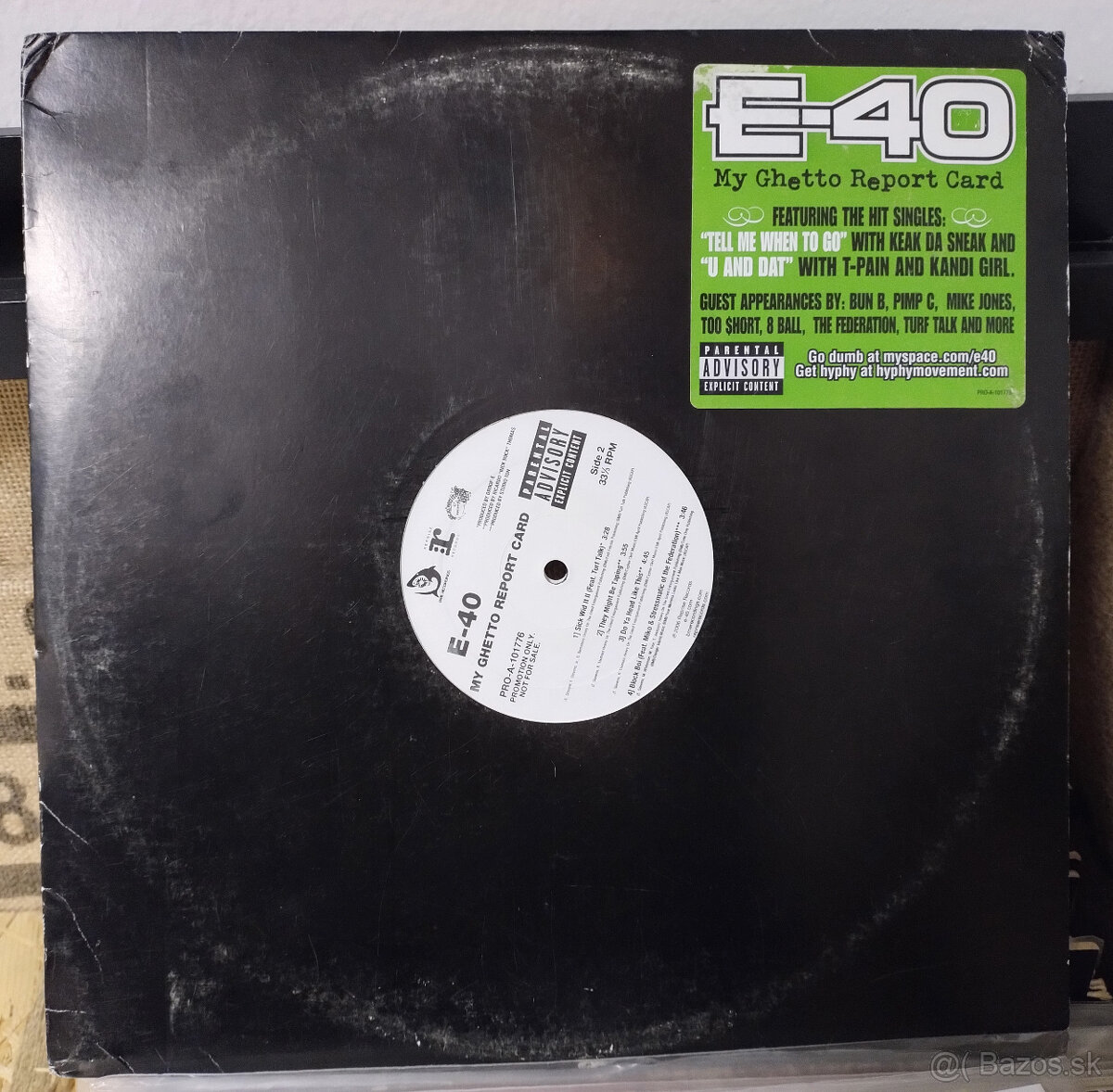 HIP HOP vinyl / E40 - My Ghetto Report Card