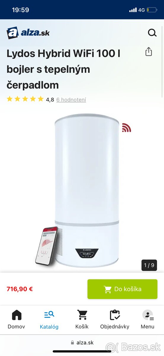 Boiler, Ariston lydos hybrid 100L