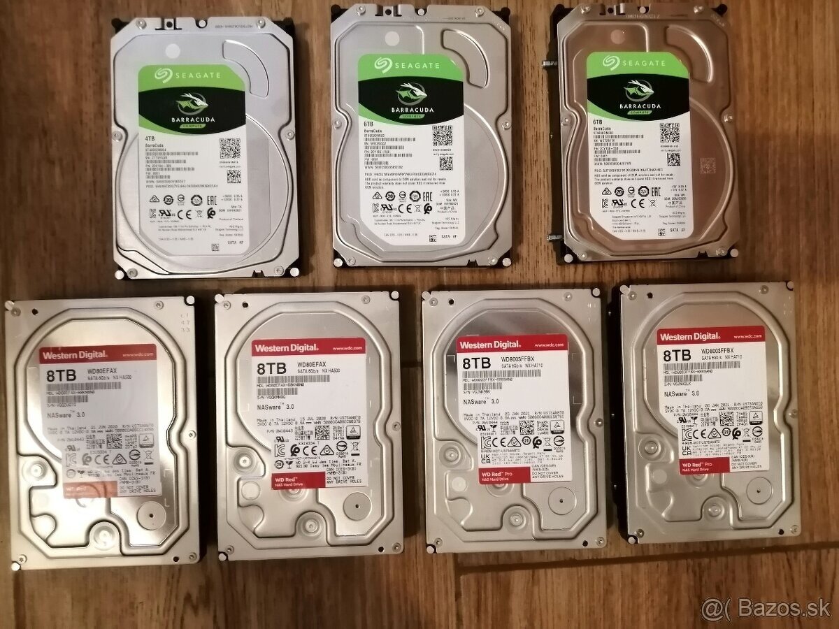 HDD disky 3,5" do PC   6TB, 8TB,...