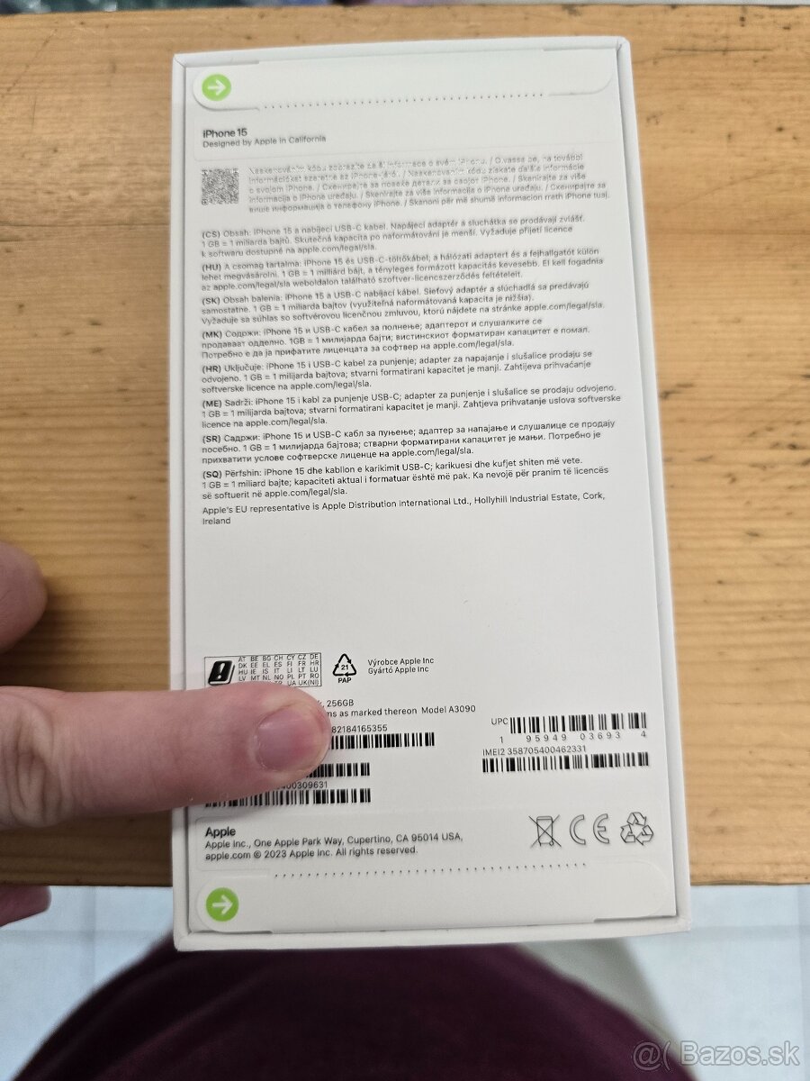 Iphone 15 256gb nový čierny