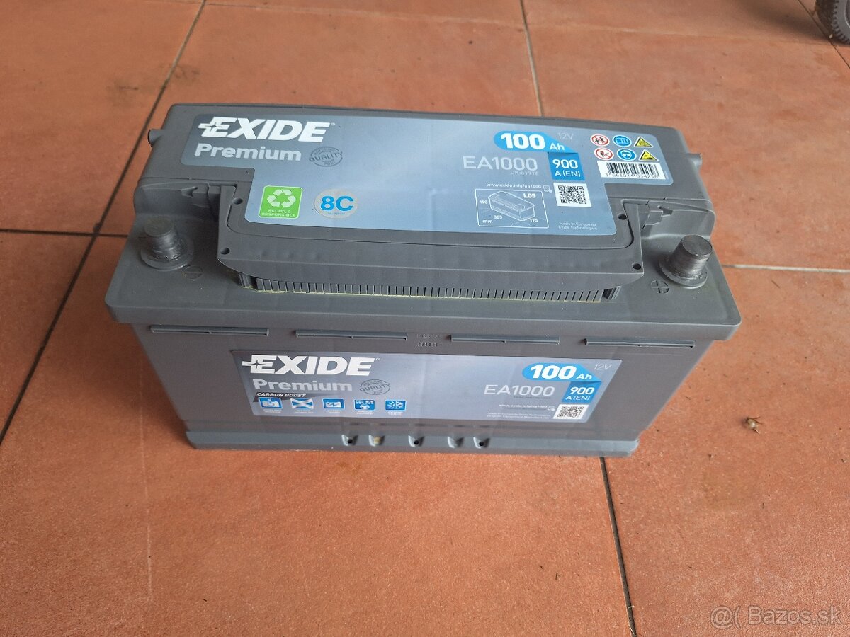 Exide Premium 12V 100Ah 900A EA1000