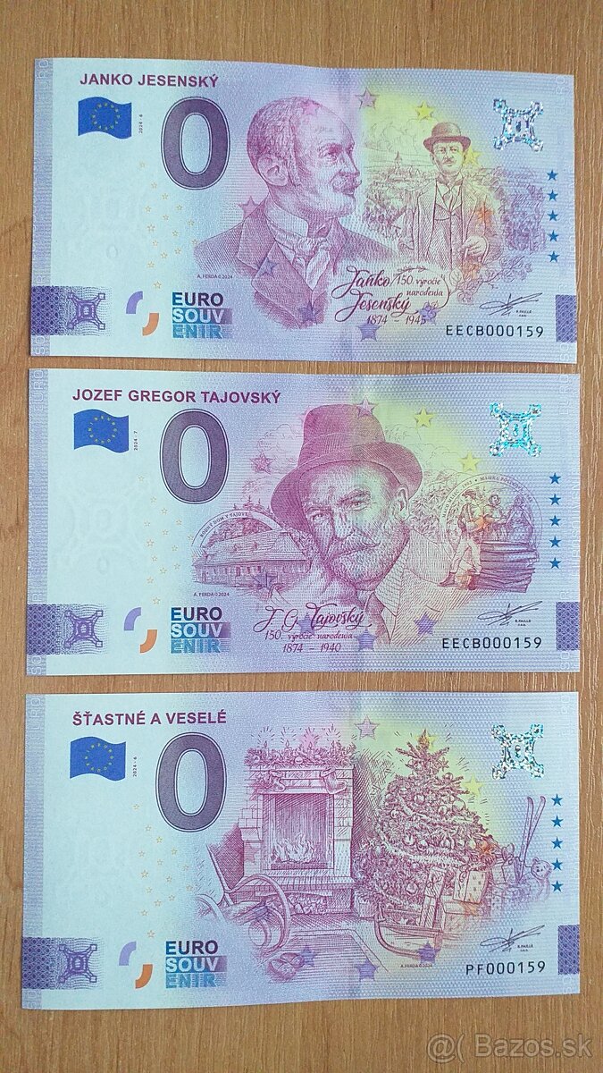 0 euro bankovka, 0 euro souvenir, 0€ bankovka 01