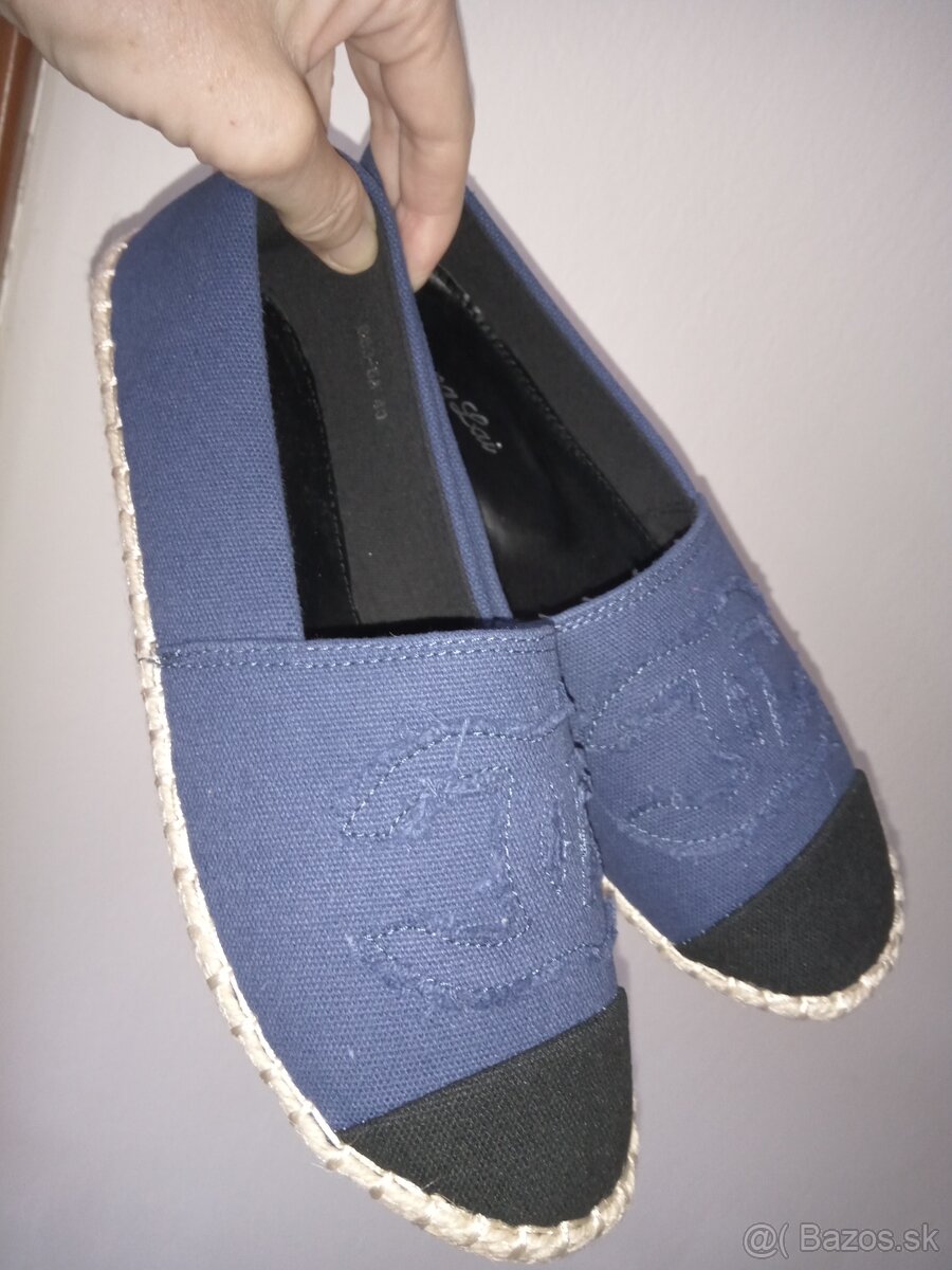 Damske/dievcenske nove platenky espadrilky 39