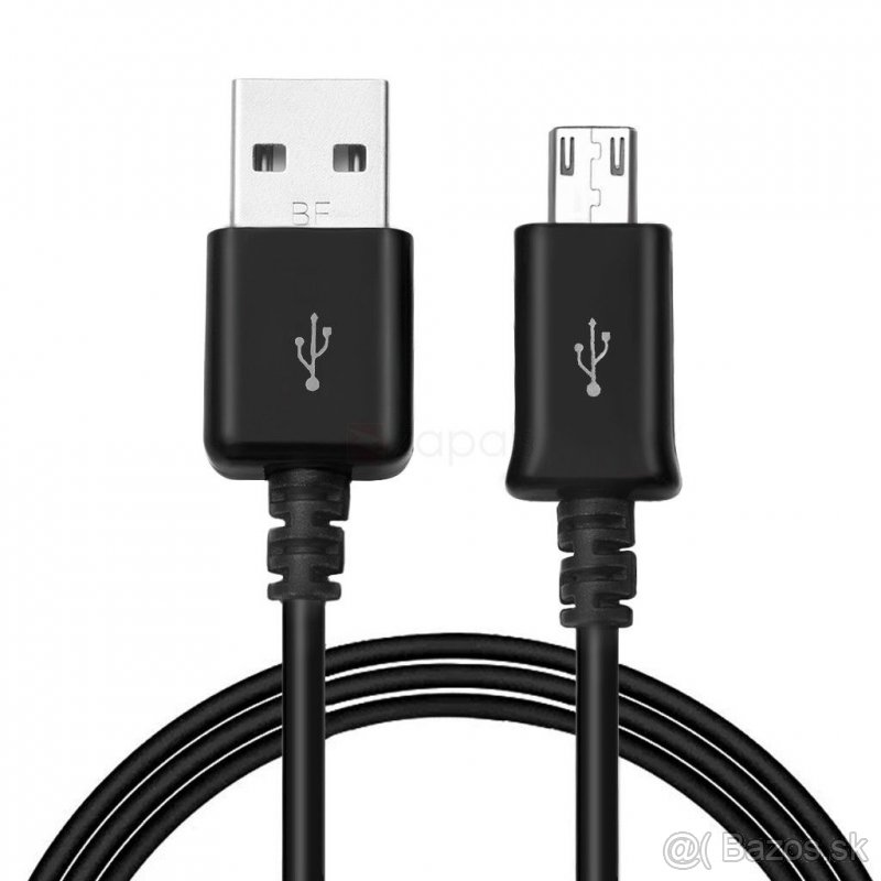 dátový a nabíjací kábel mikro USB samec na USB samec 1 m