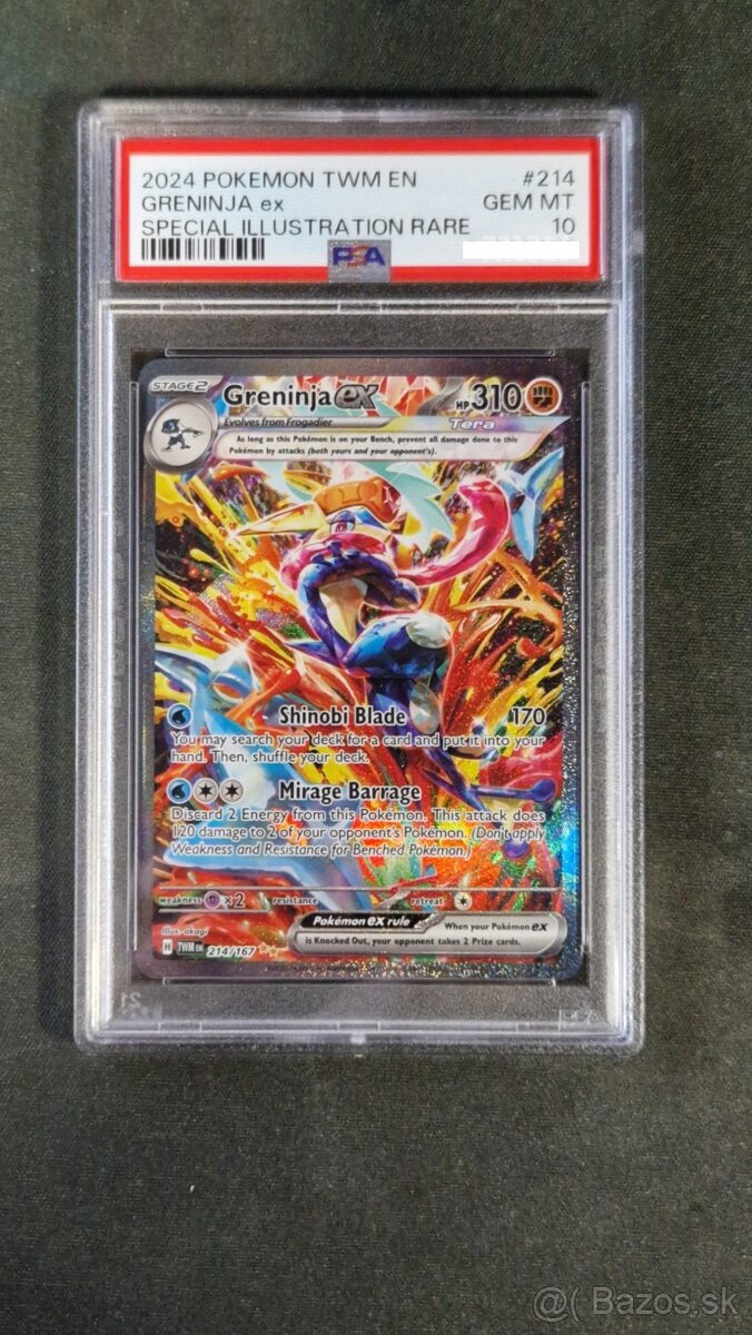 Greninja ex (TWM 214) PSA 10