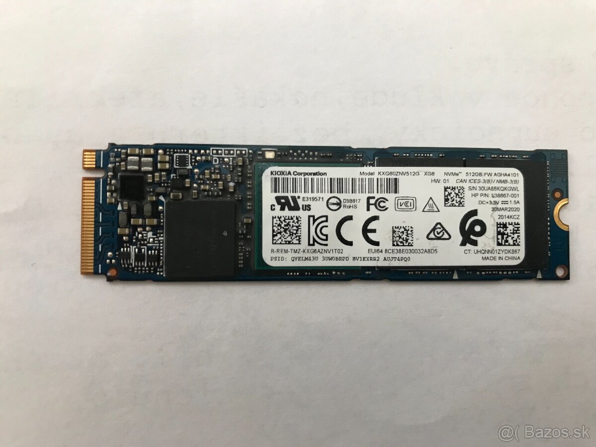 SSD disk M.2. NVme KIOXIA 512GB