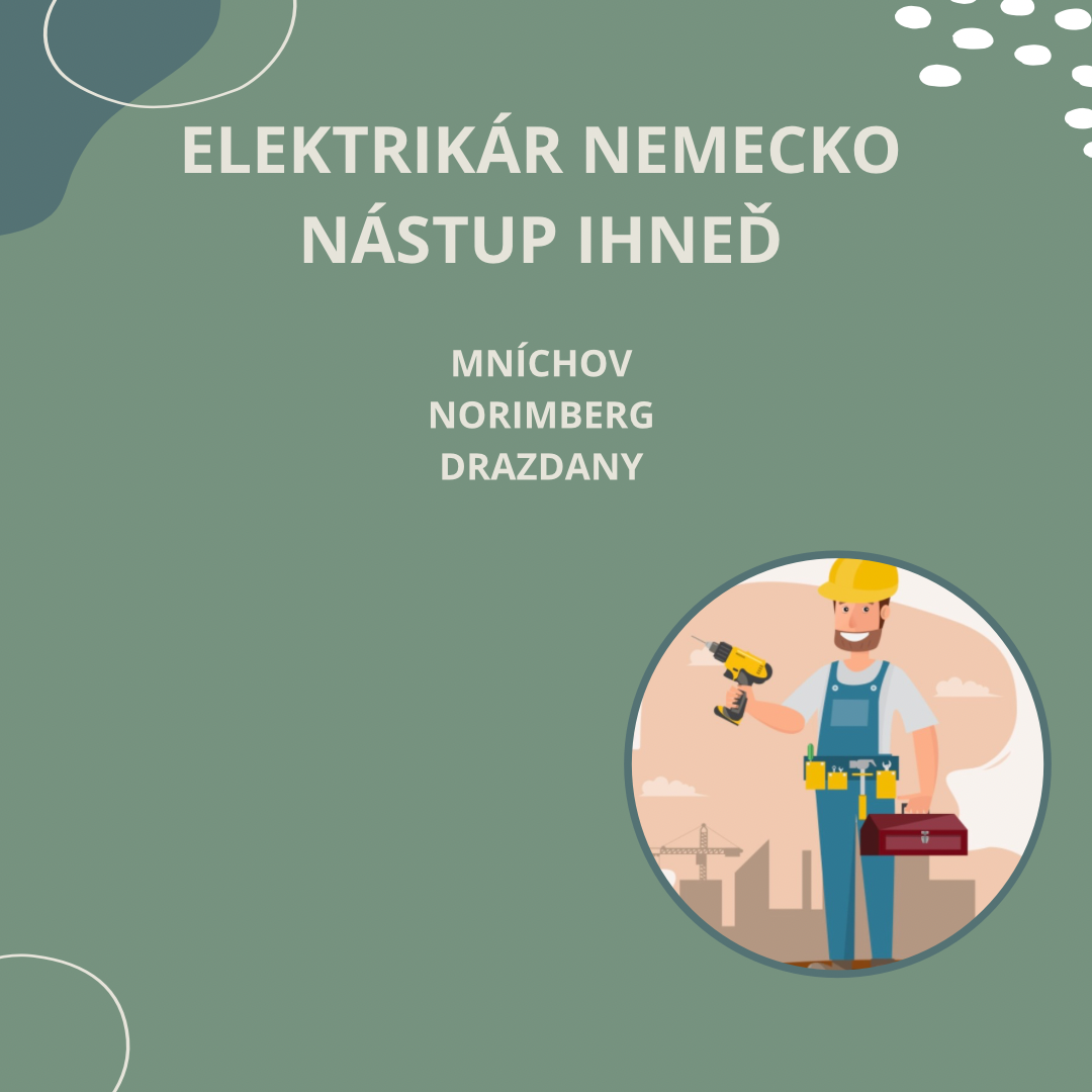 PRÁCA NEMECKO - ELEKTRIKÁR