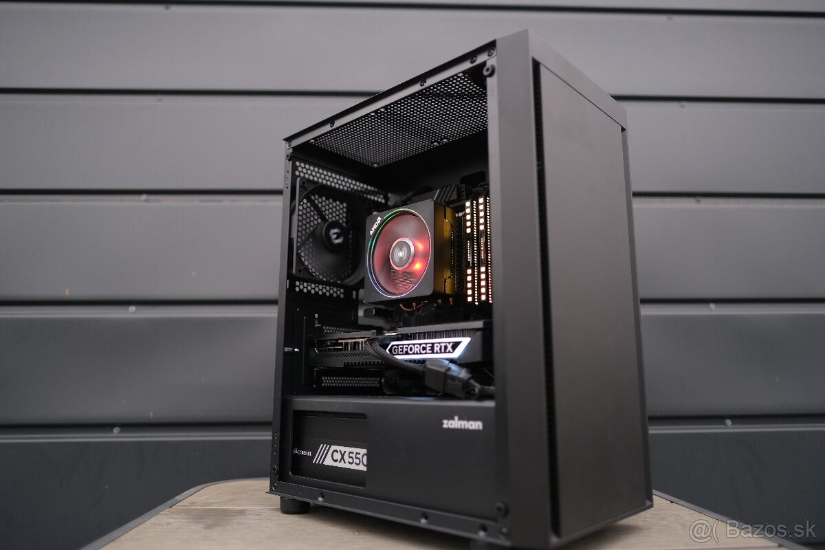 Herný PC, Ryzen 7 7700x, RTX 4070, RAM 32GB, SSD, 24m