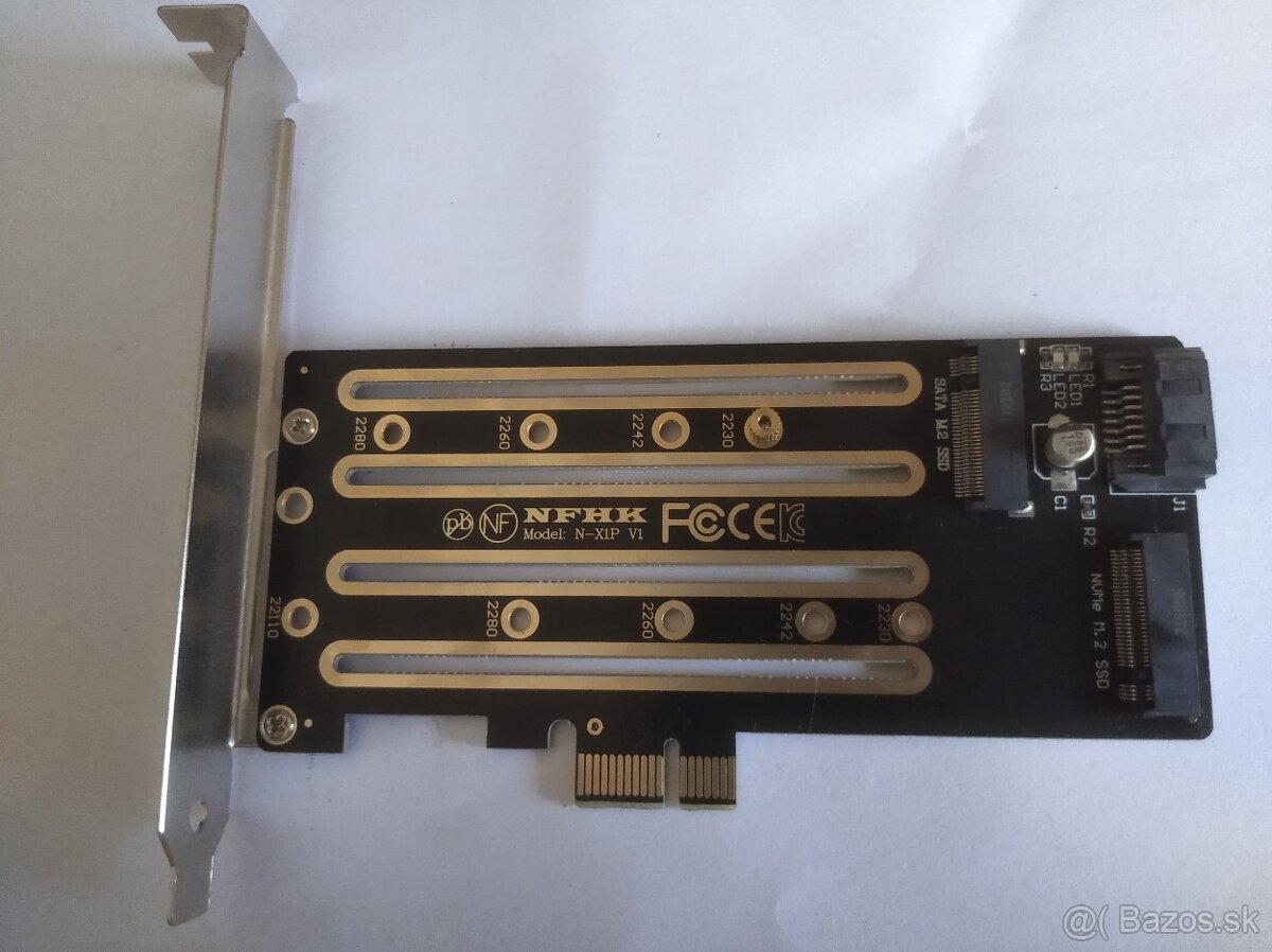 Adapter pre SSD kartu do pcie x1