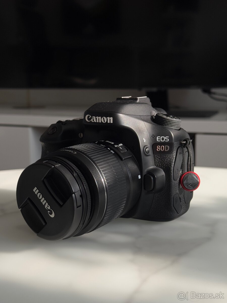 Canon EOS 80D + 2 objektívy (50mm f/1.4, EF-S 18-55mm (kit))