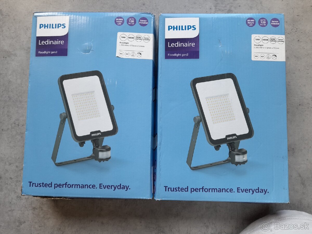 Reflektor LED Philips 50W so senzorom pohybu