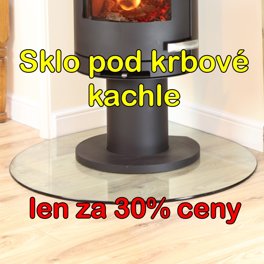 Predám ZA  TRETINOVÚ CENU Nové sklo pod krbové kachle