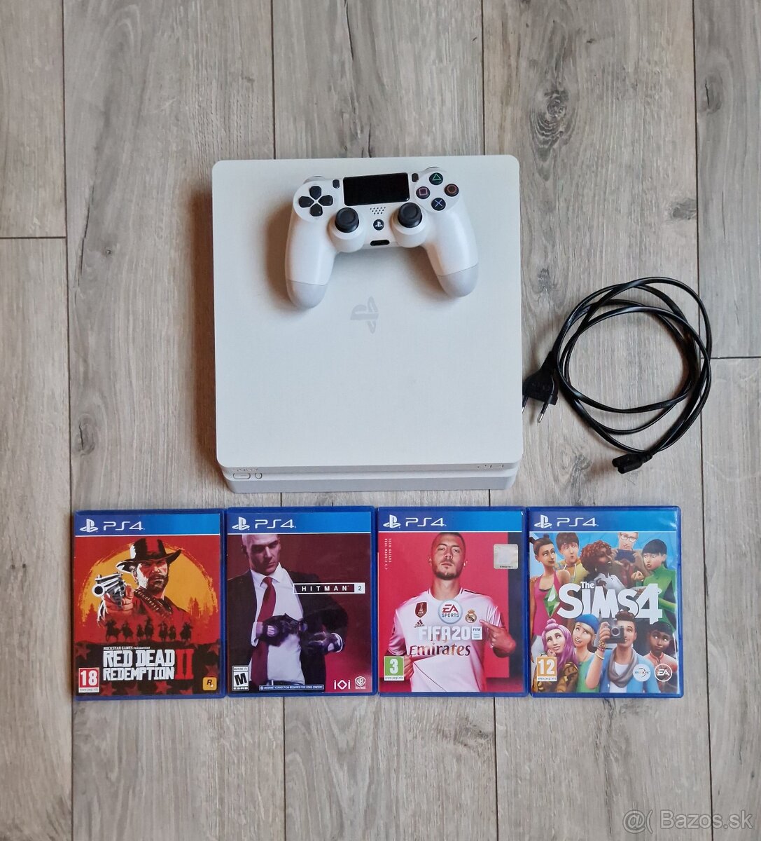 Playstation 4 Slim - 500Gb - Biela + Hry