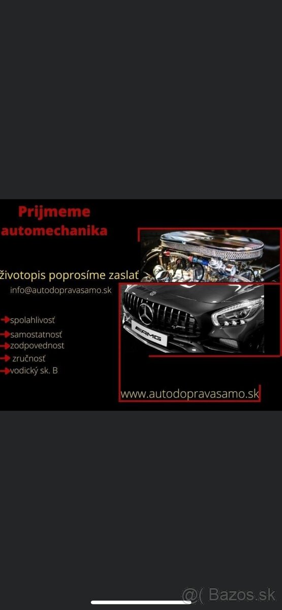 Ponúkame prácu pre automechanika