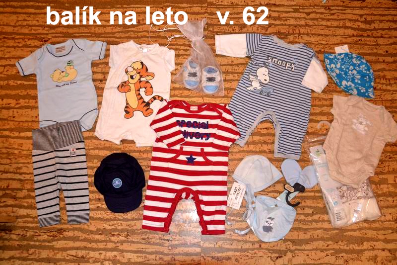 Balík letných vecí  v. 62 pre chlapca 14ks za 28eur