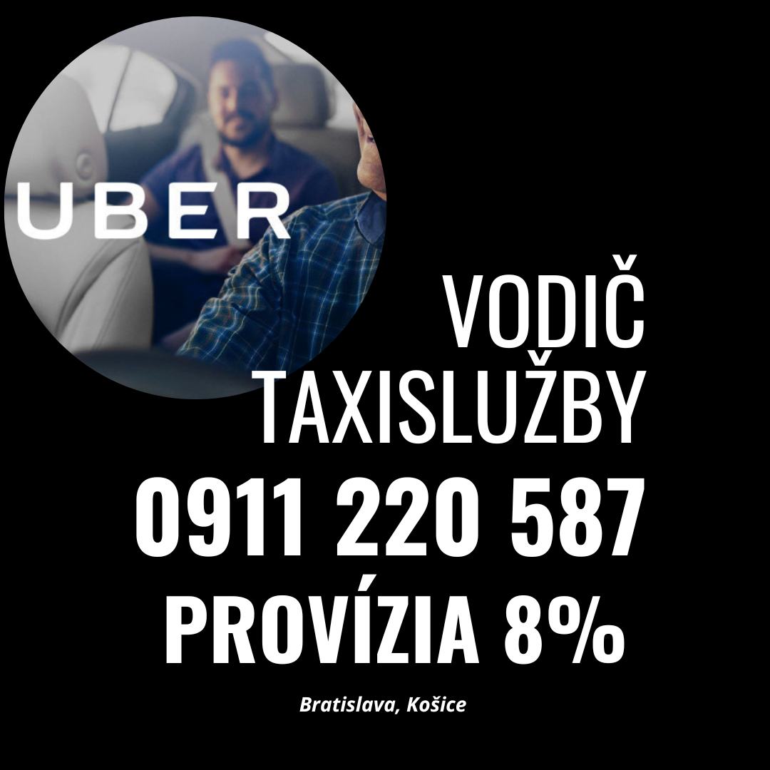 UBER VODIČ 8% BRATISLAVA, KOŠICE