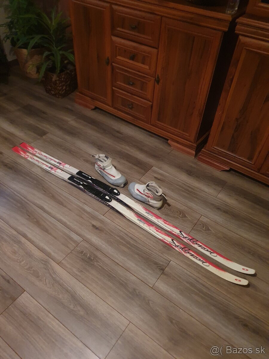 Predam bezkovy set,SALOMON,183 cm,SNS,c.5,5,supiny