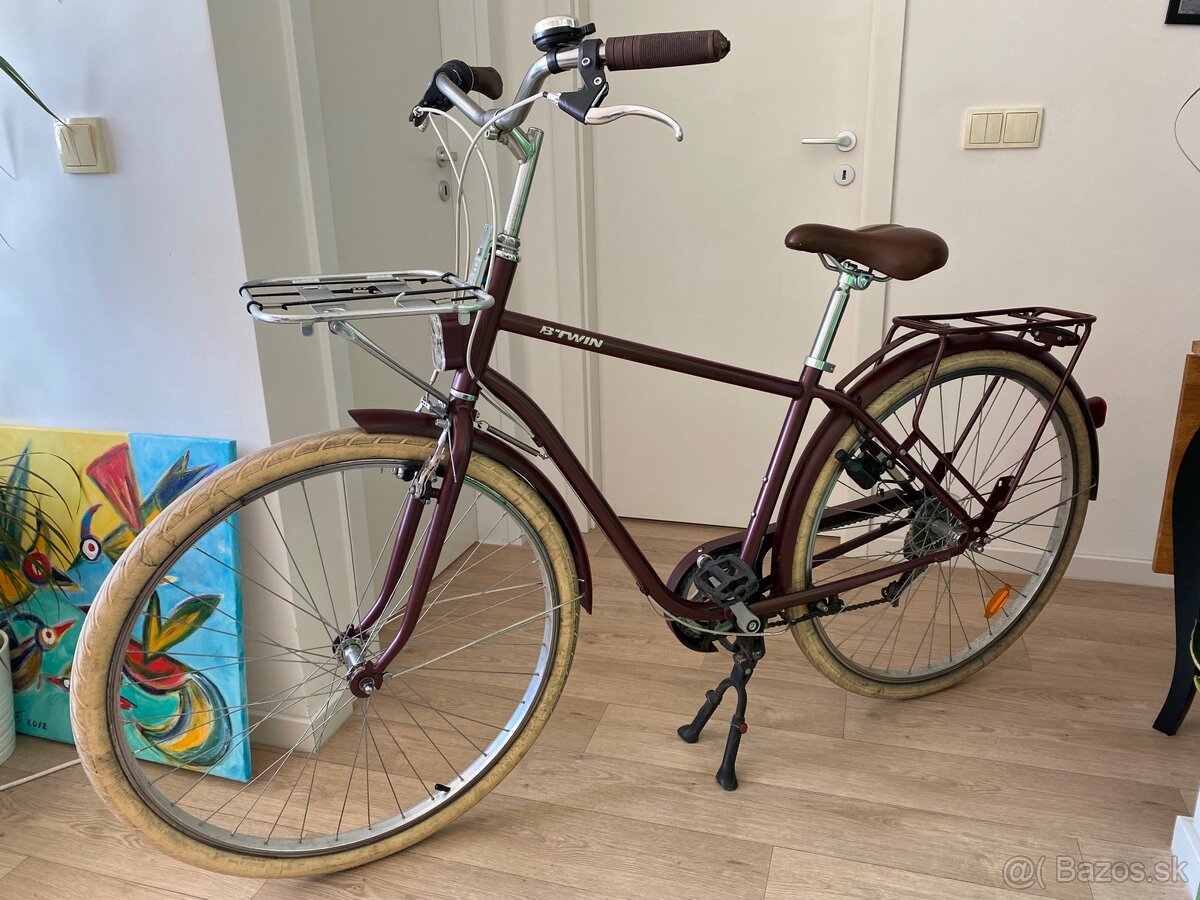 Mestský bicykel elops 520 s vysokým rámom city bike