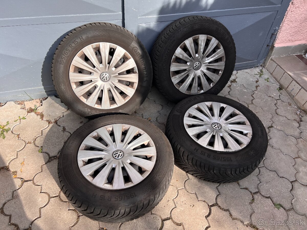 Zimný set VW 195/65 R15 H Continental WinterContact TS870