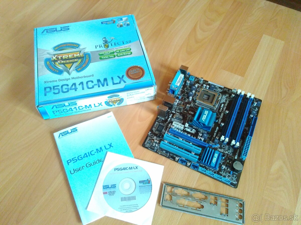 Asus P5G41C-M LX; Intel Socket LGA 775, Combo DDR2 + DDR3