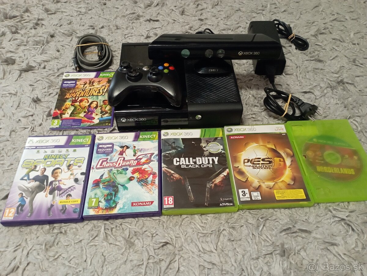 XBOX 360 E 500GB HDD + kinect