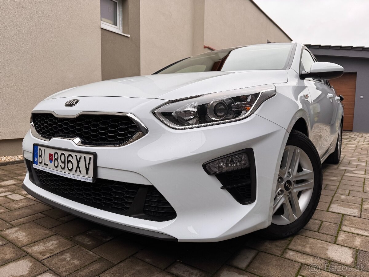 KIA CEED 1,4 MPI, SILVER,BENZÍN, KÚPENA NA SK, 91 542 KM,DPH