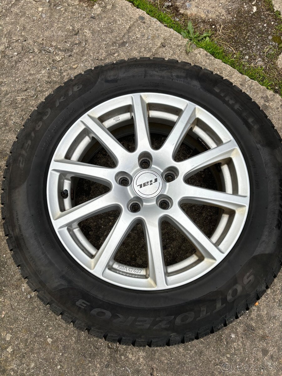 Alu disky 5x112 + Zimné Pneu 215/60r16