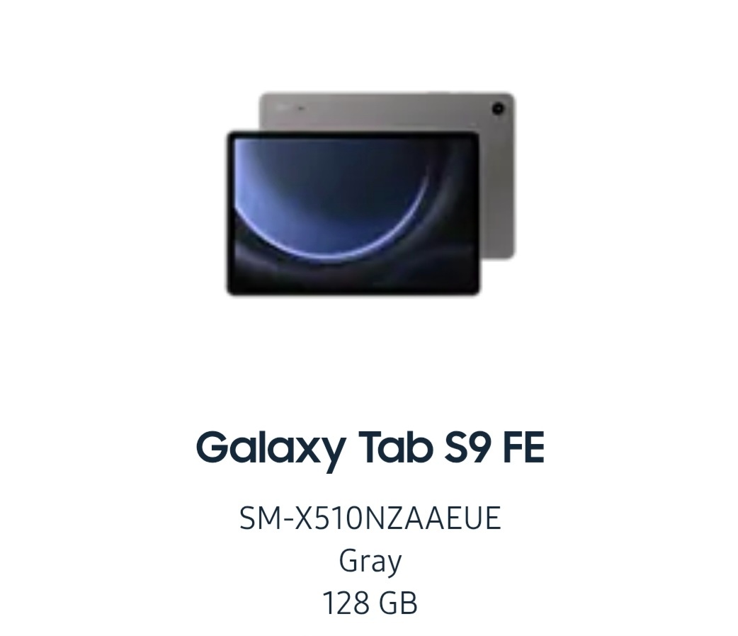 Predám tablet Samsung Galaxy tab s9 fe