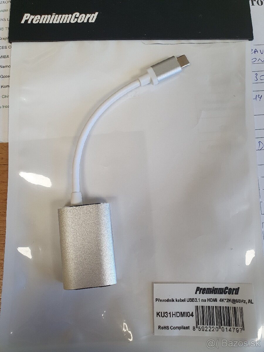 Prevodnik kabel usb c na hdmi