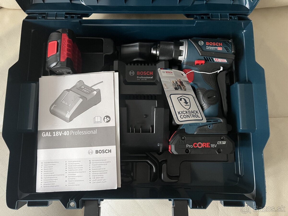 Bosch professional GSR 18V 60C 2x4Ah ProCore