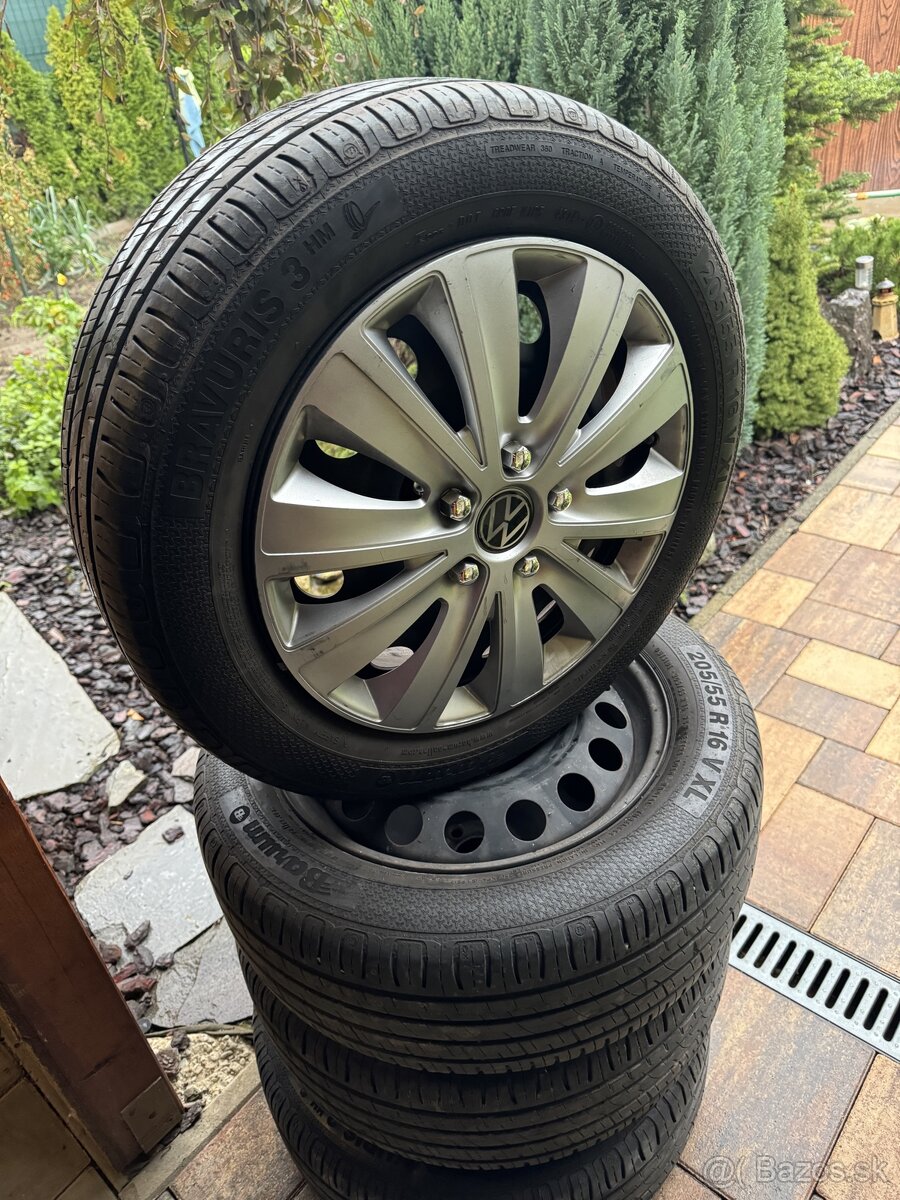 Letné pneu na diskoch 6mm 205/55 R16 5x100