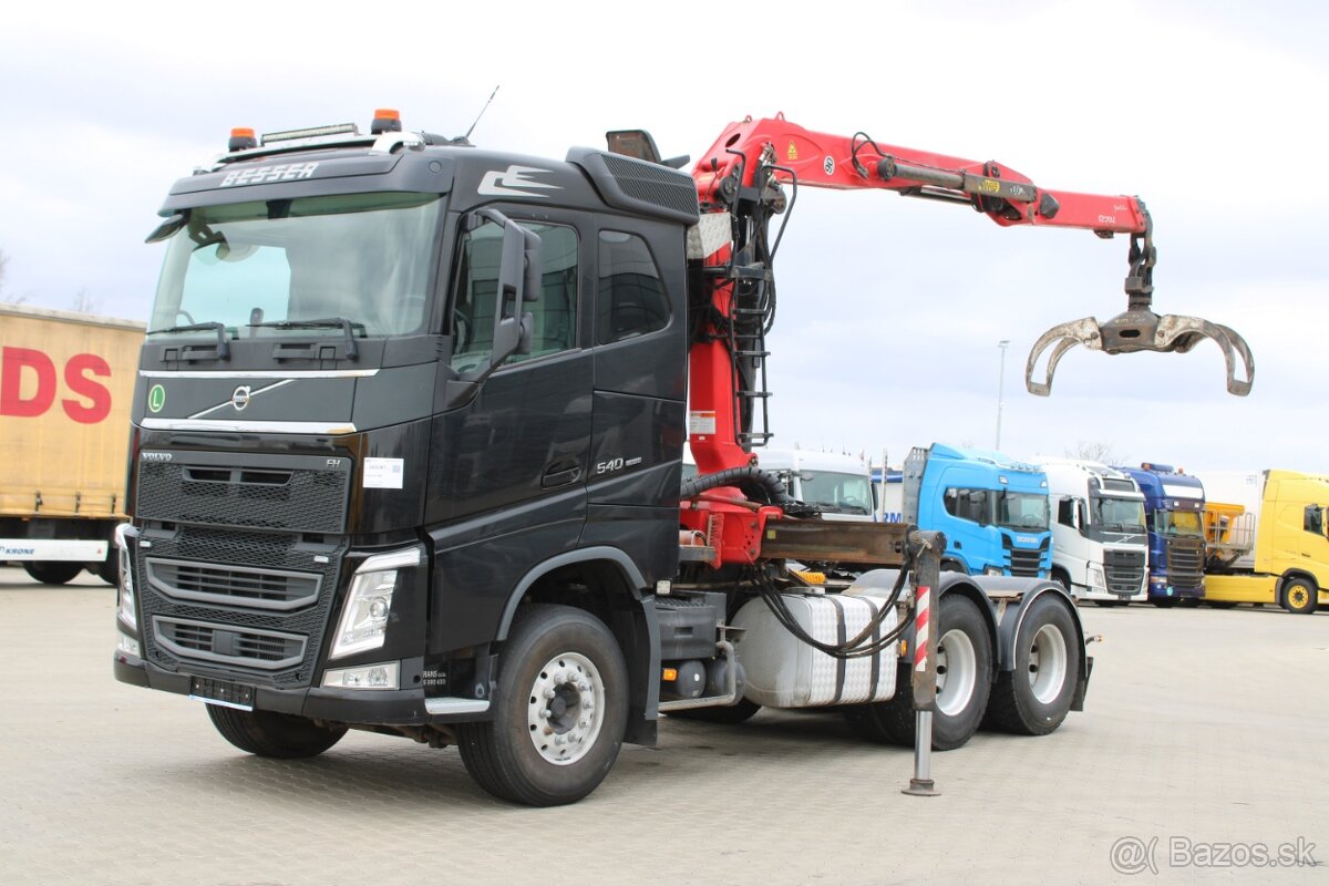 VOLVO FH 540, 6X4, VEB+, PALFINGER EPSILON Q170Z96, PNEU 90%