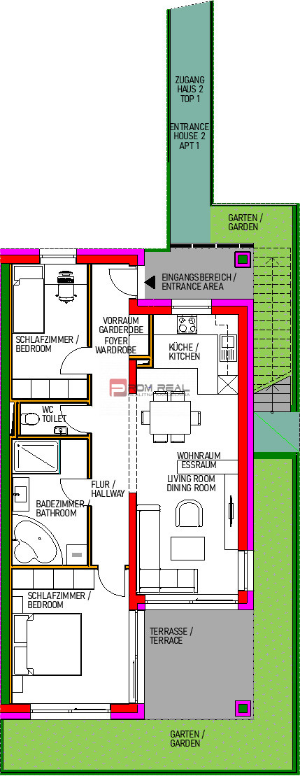 Rezidencia LEISSERHOF Dom 2 Byt 1 Prízemie