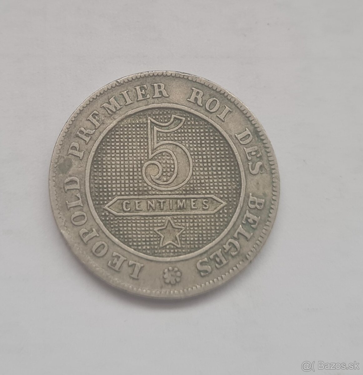 5 centimes 1862 chyboražba