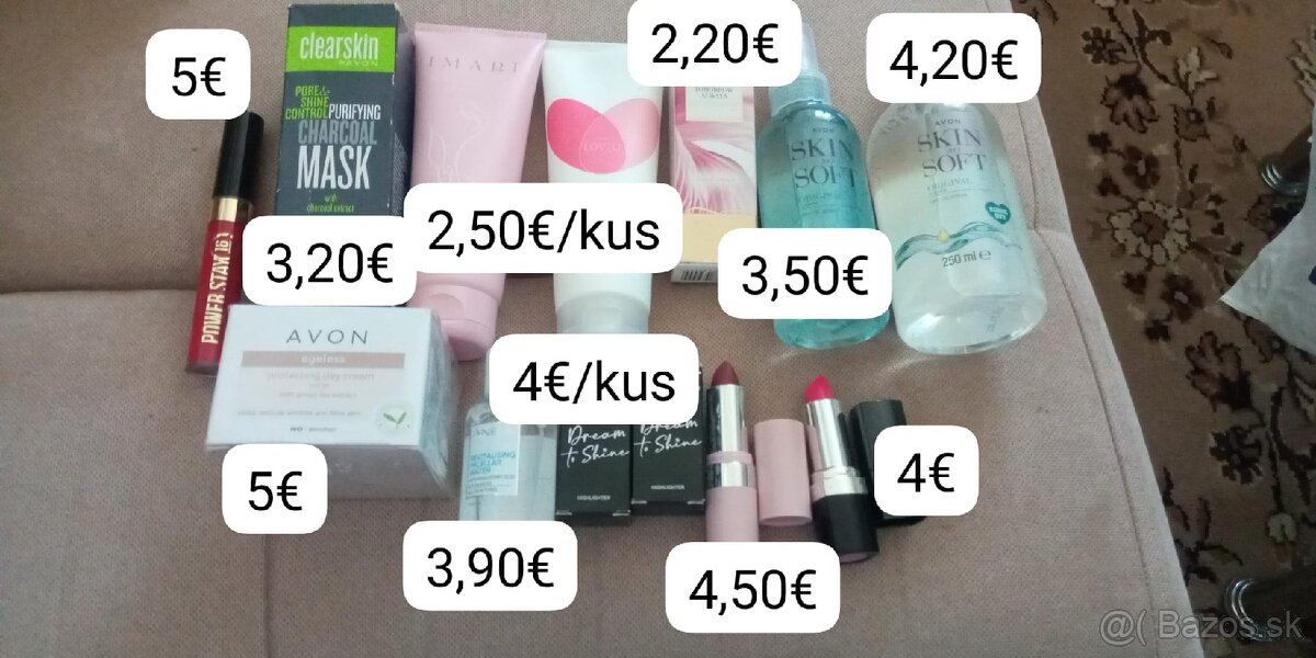 Nová kozmetika Avon a Oriflame dopredaj