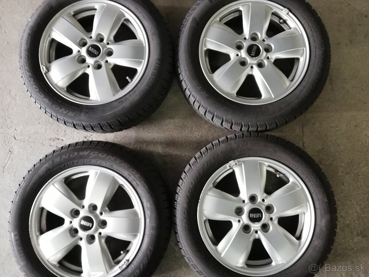 15" 5x112 Alu disky na Mini Cooper + zimné pneu 175/65 r15