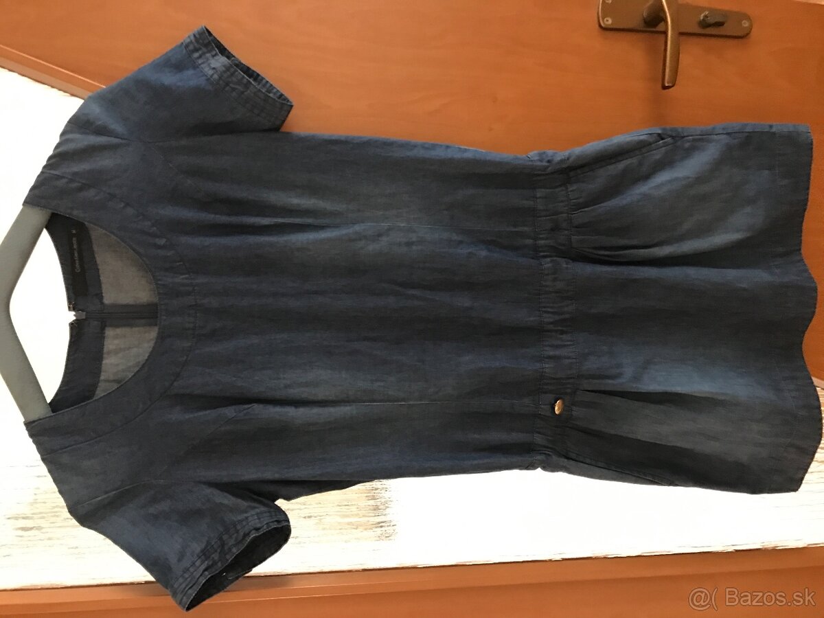 CALVIN KLEIN originál damske riflove saty S/M