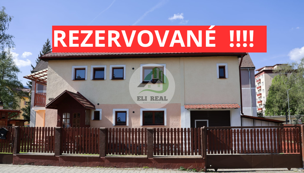 REZERVOVANÉ Priestranný  Rodinny Dom na Predaj- VÝHODNÁ 