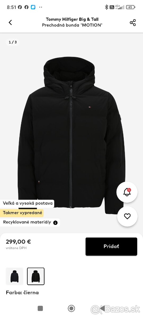 Predam pansku zimnu bundu TOMMY HILFIGER