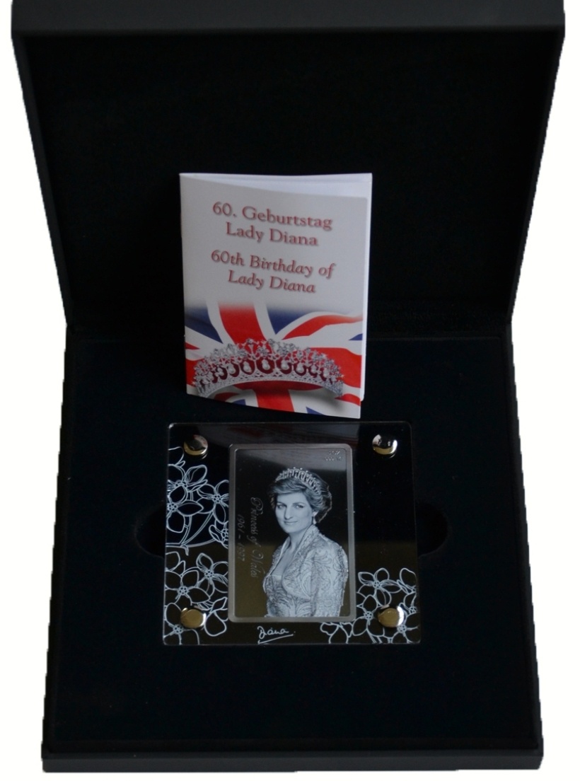 LADY DIANA k 60. narodeninám diamantovej edície 5 oz striebo