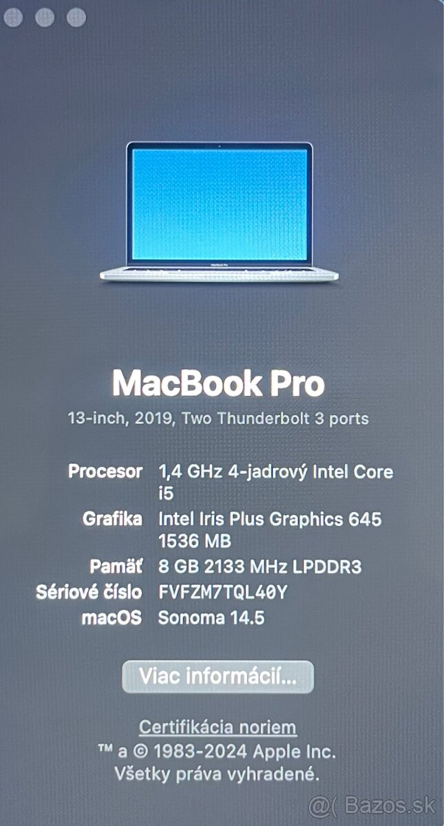 MacBook Apple Pro 13,3’’