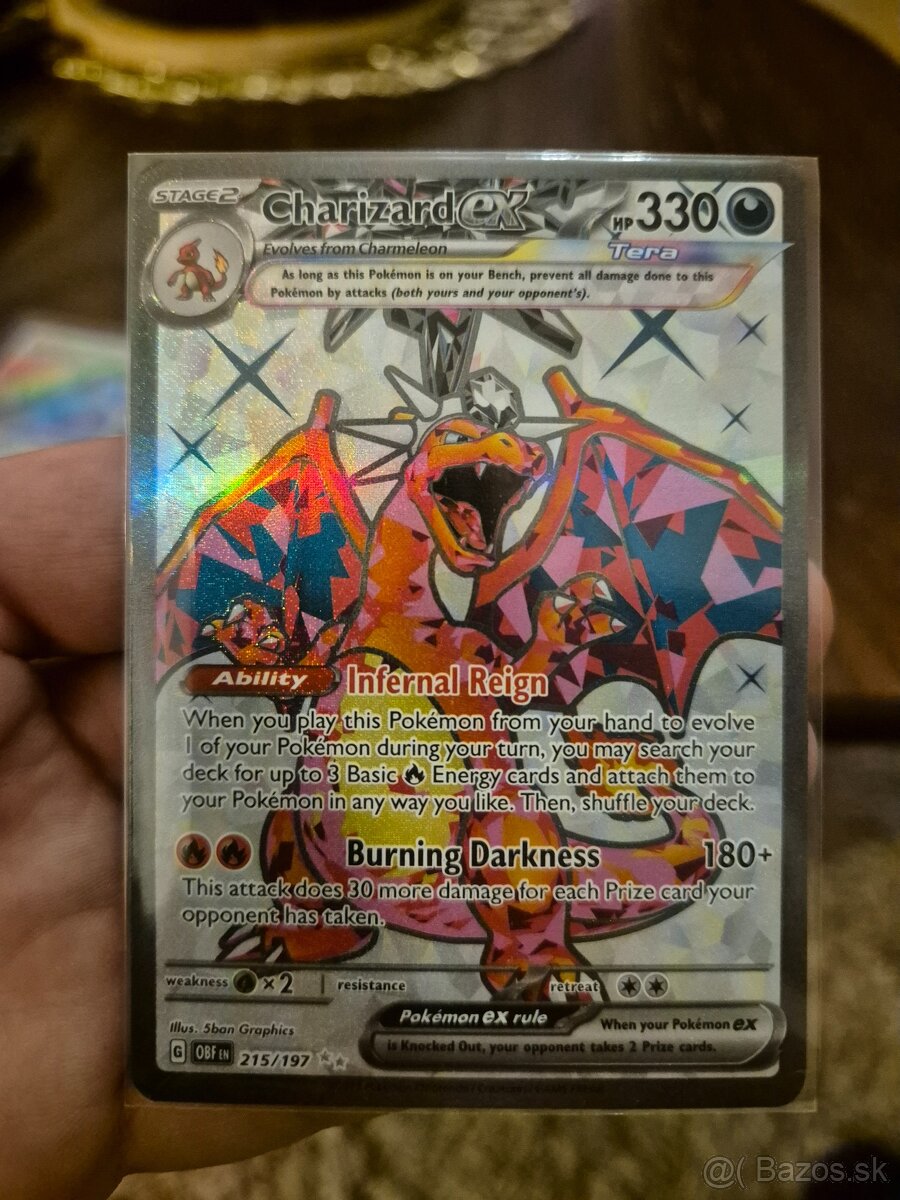 Charizard Ex Pokemon kartička