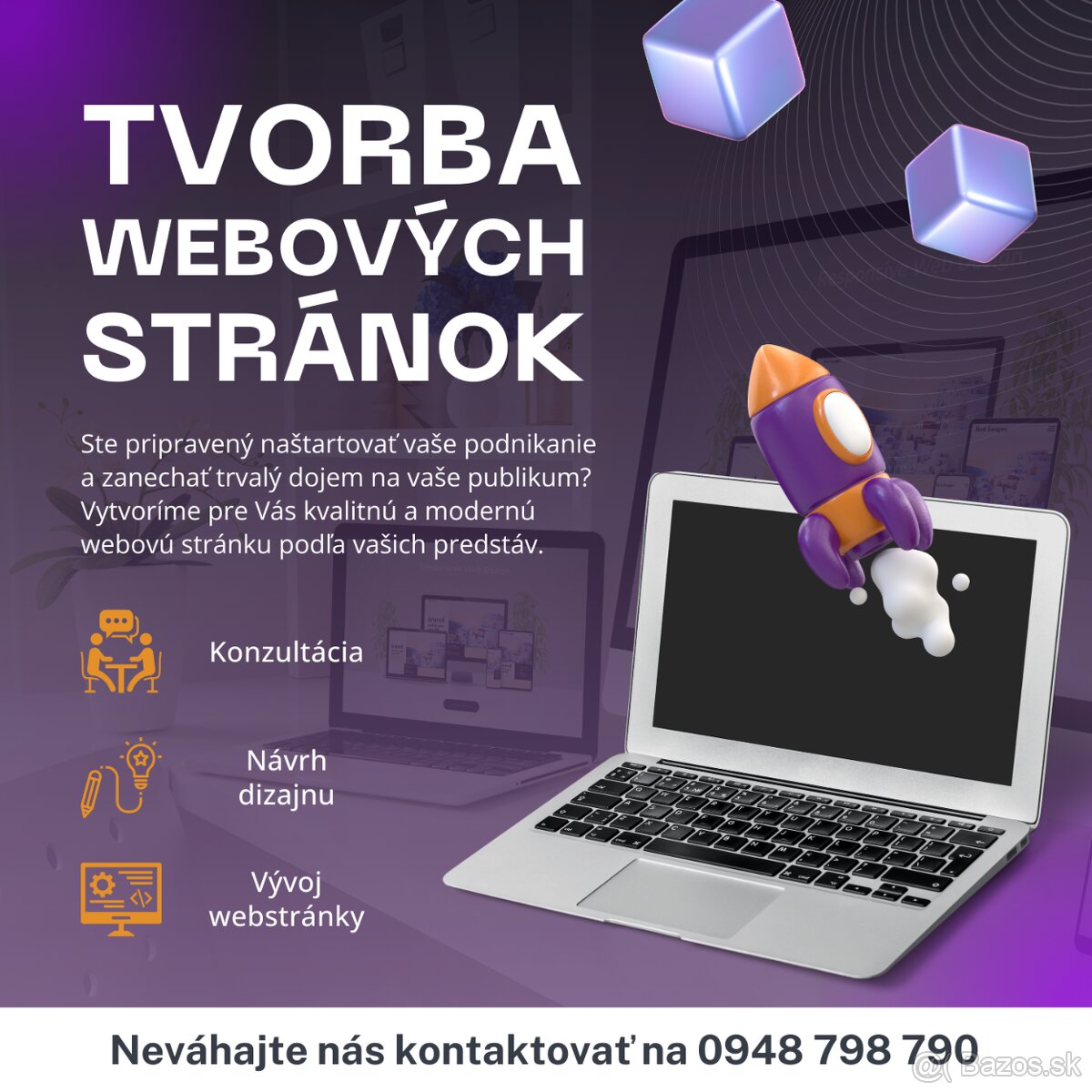 Tvorba modernej webstránky či e-shopu