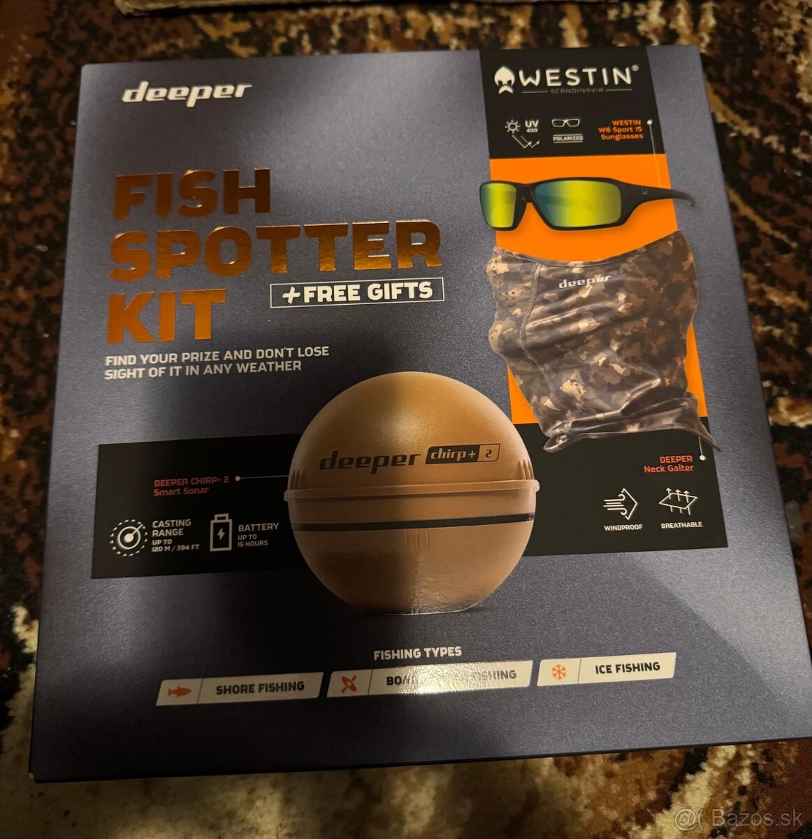 Predám Deeper Nahadzovací Sonar Chirp+2 Fish Spotter Kit