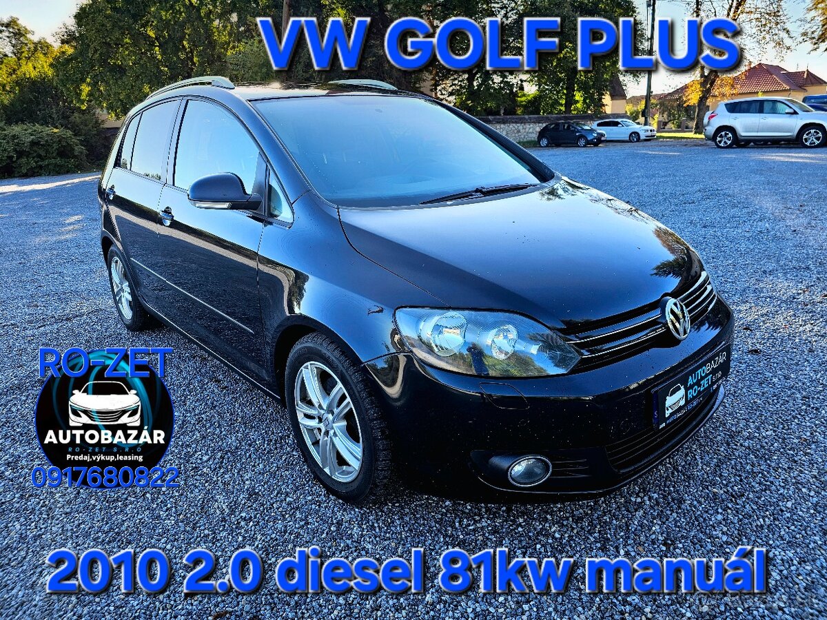 Vw Golf plus 2.0tdi 81kw