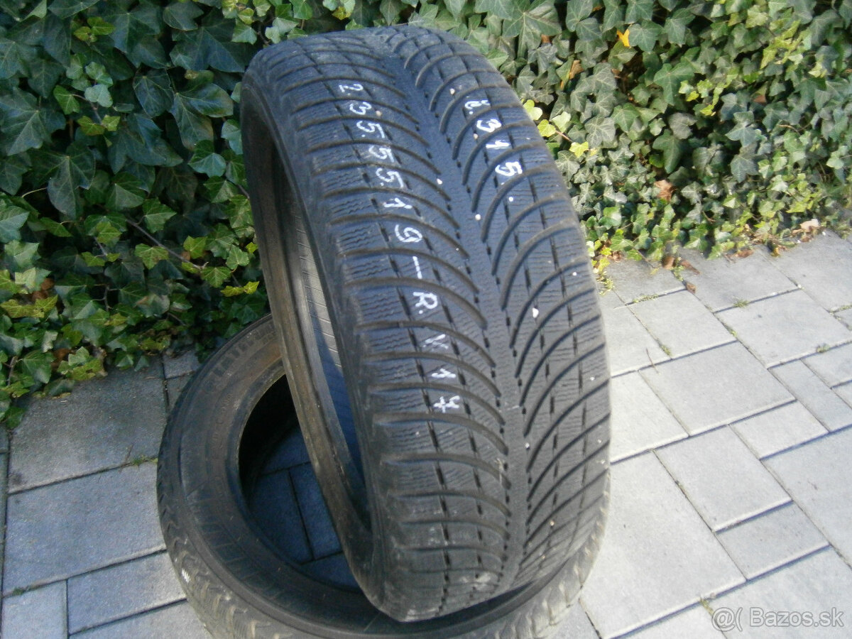 Predám 2x zimné pneu Michelin 235/55 R19 105VXL