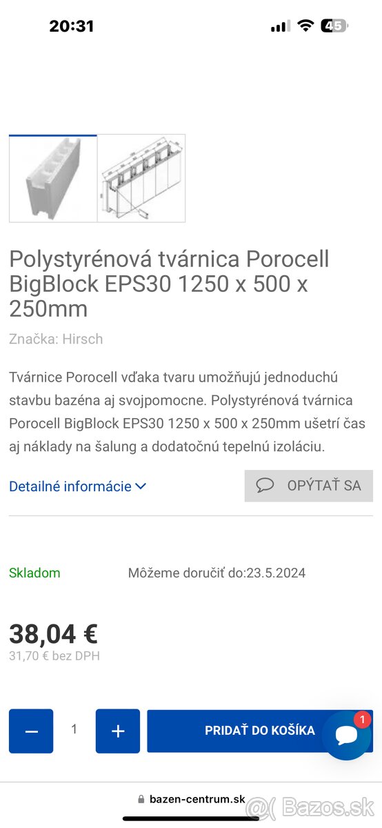 Polystyrenove lego tvárnice