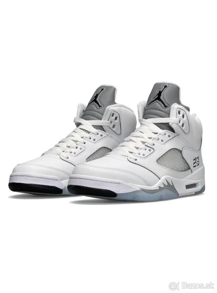 Nike Air Jordan 5 Retro White Silver Reflective